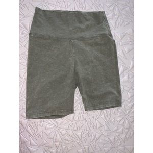 Aerie, green Biker shorts